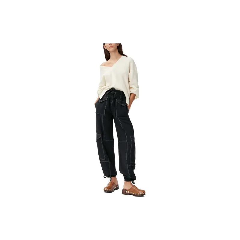 GANNI Light Slub Pocket Trousers-1