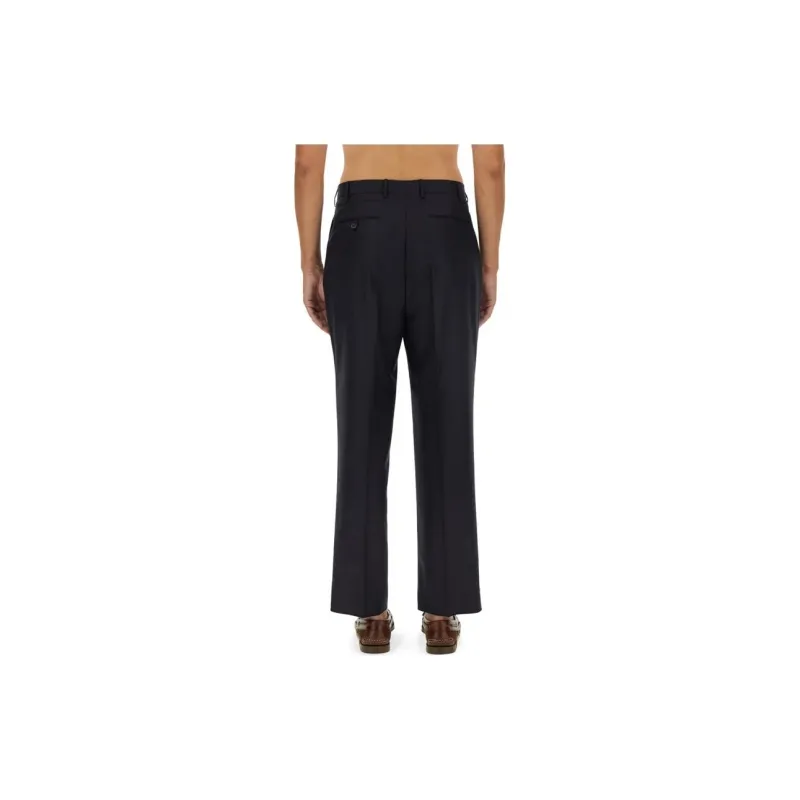 ETRO Pleated Straight Leg Trousers-1