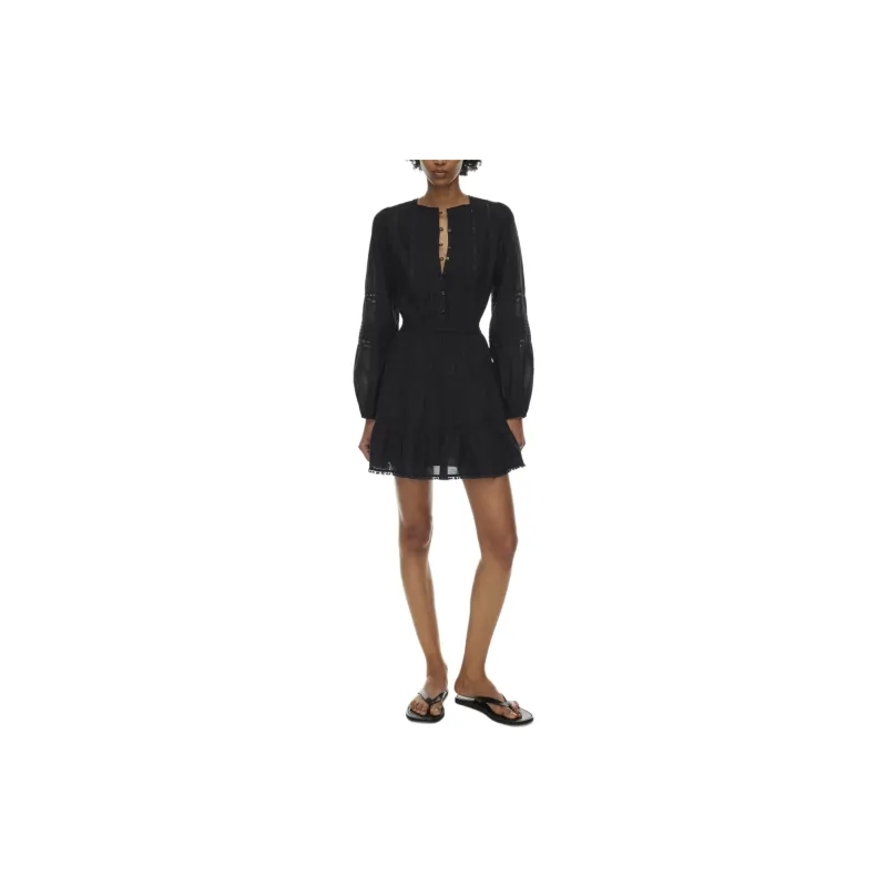 ARITZIA Little Moon Perissa Dress Long-Sleeved Dresses Women's Black-3