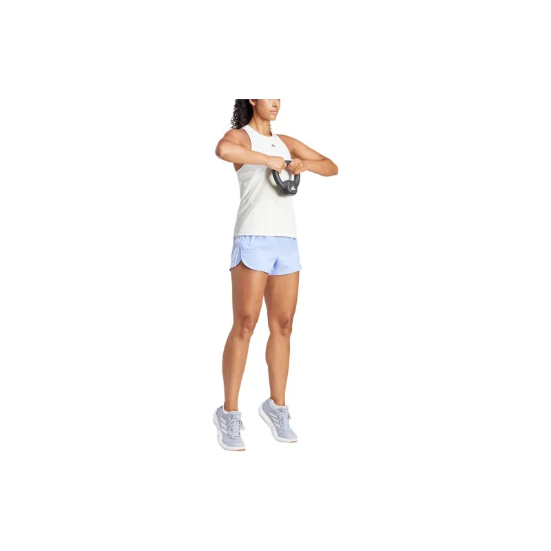 Adidas Pacer Training Woven Shorts Sports Shorts Women's Light Blue-2