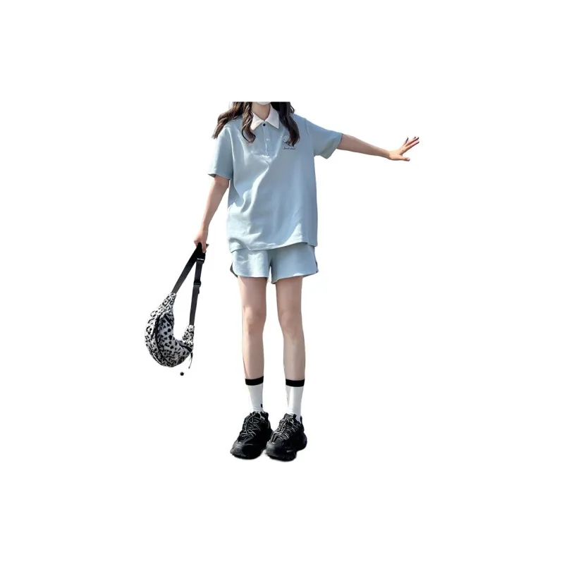 Tokyo Season Casual Shorts Women's Blue-2