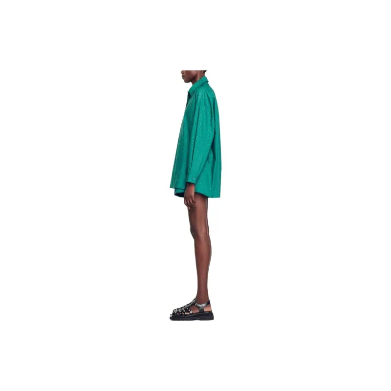 Sandro Shirts Women's 810/Jadeite Green-4