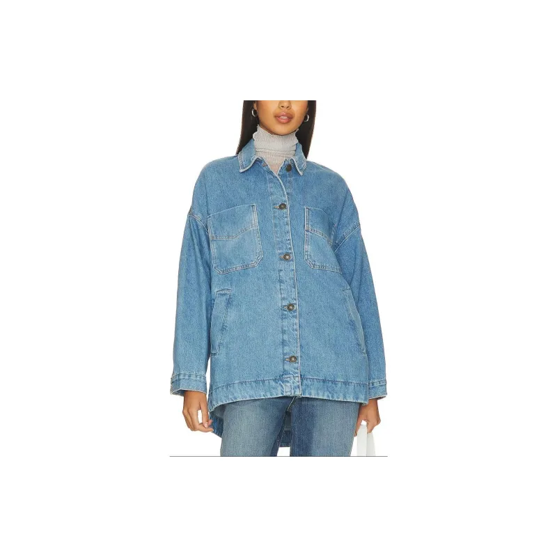 FREE PEOPLE Jackets Coats Women's Blue-1