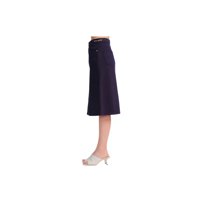 Blood Glitter Denim Long Skirts Women's-5