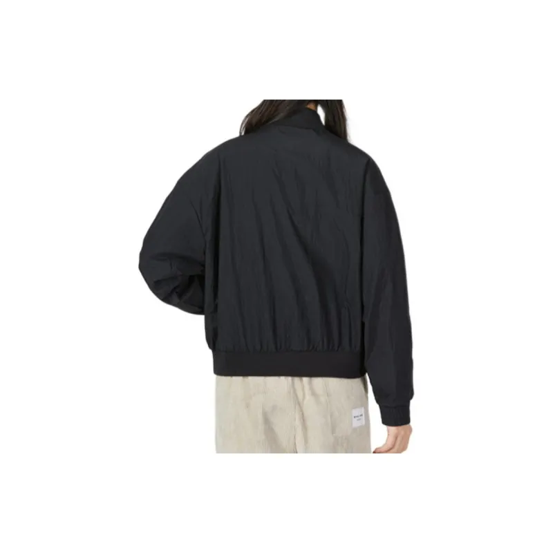 adidas Women'ss Striped Woven Windproof Jacket Black-2