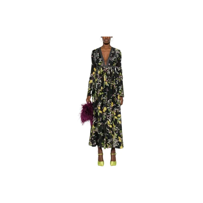 GIAMBATTISTA VALLI Floral-print Maxi Dress-1