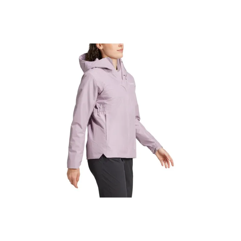 Adidas Waterproof And Windproof To Keep Warm Windbreaker Jacket Women's Dark Purple Pink-4