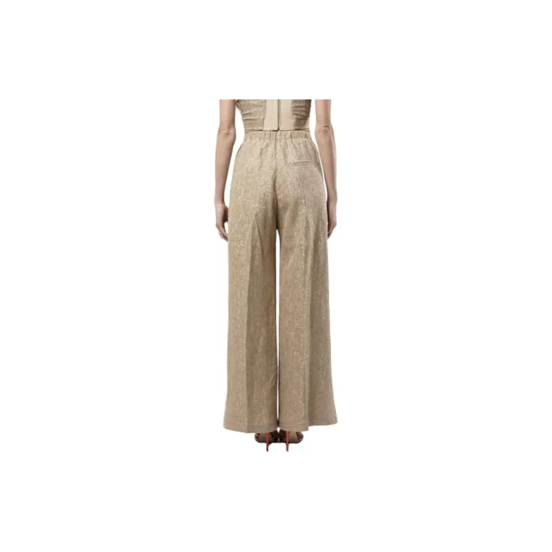 Forte Forte Lurex High waist Palazzo Trousers-3