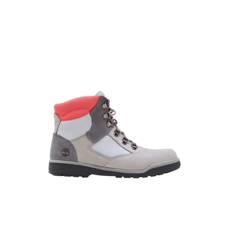 Timberland Cushioning, Wear Resistant High Top Kids' Outdoor Shoes Gray Pink Kids'-1