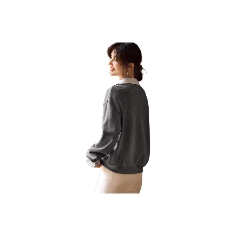 XWI Sweatshirt Women's Dark Heather Gray-1