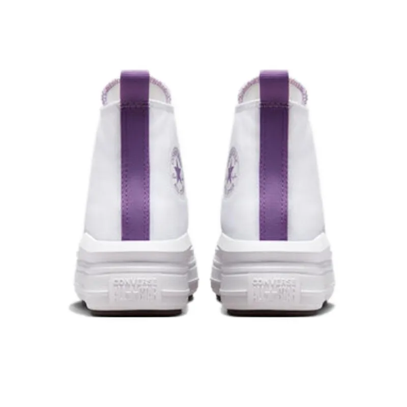Converse Chuck Taylor All Star Move Platform Hi White Pixel Purple GS-4