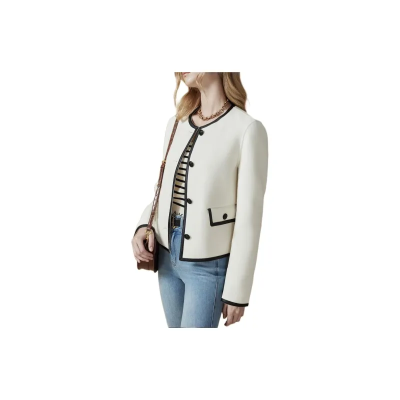 DKNY Coats Women's White-1