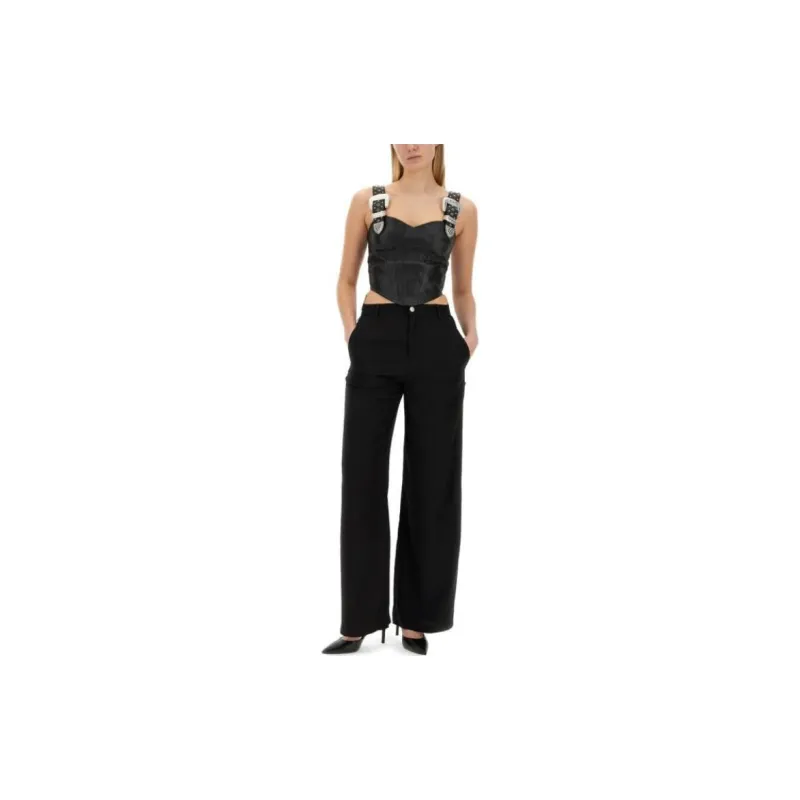 MOSCHINO Jeans Wide Leg Pants-4