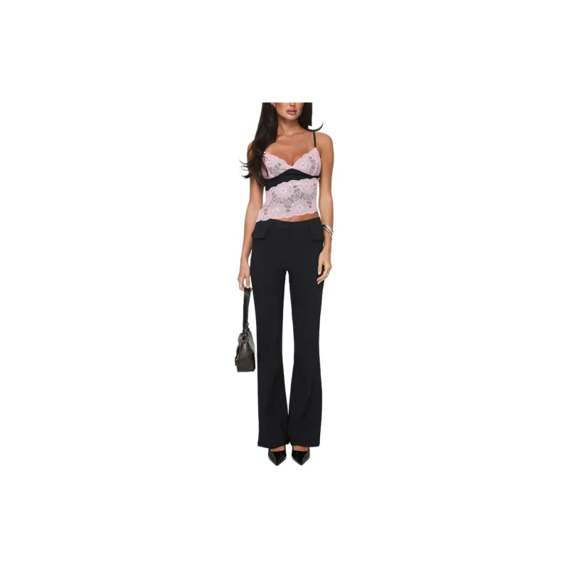 PRINCESS POLLY CARAWAY PANTS Casual Pants Women's BLACK/Black-1