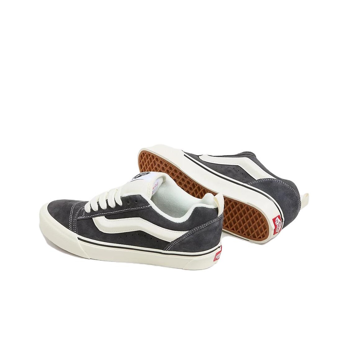 Vans Knu Skool Pig Suede Grey - POIZON