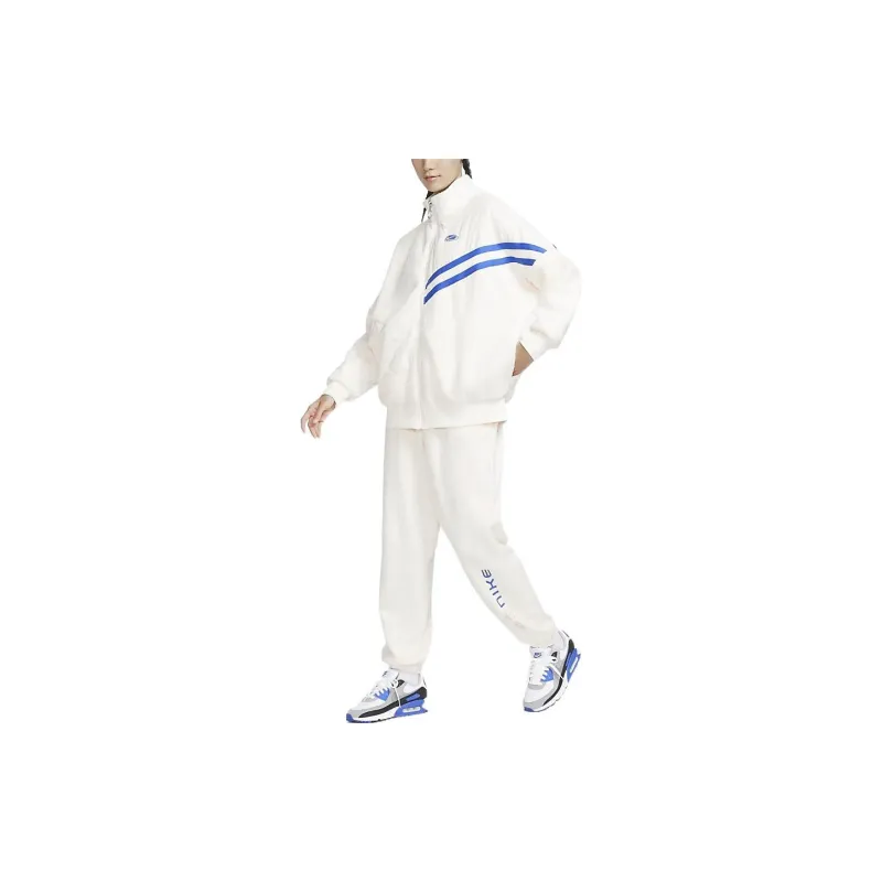 Nike Velvet Jackets Women's Light Ivory White-3