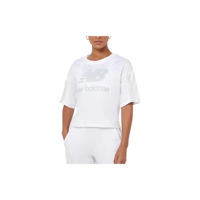 New Balance T Shirts Women's White-1