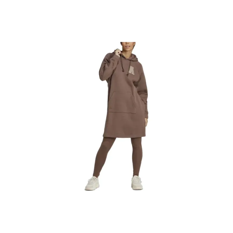 Adidas Long-Sleeved Dresses Women's Brown-1