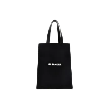 JIL SANDER Logo Printed Medium Flat Shopper Bag