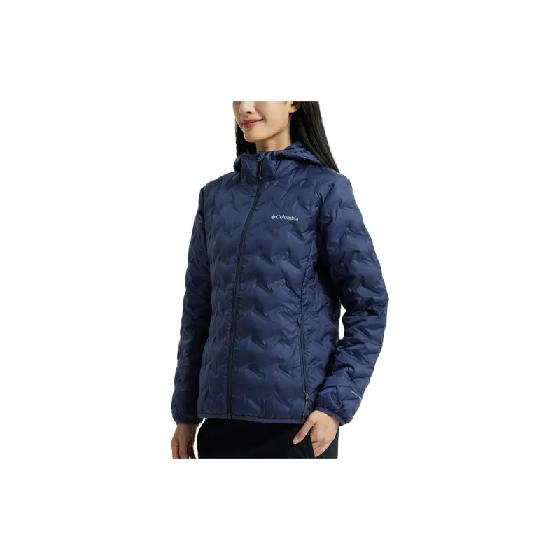Columbia Down Jacket Winter Women's Blue-4