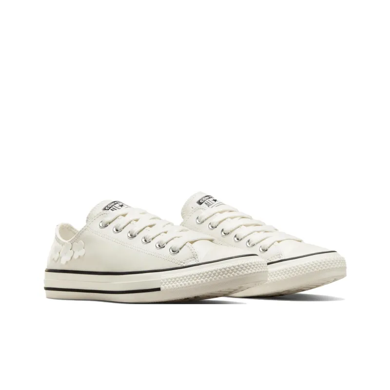 Converse Women's Chuck Taylor All Star Leather Low '3D Flowers Vintage White' Women's-2