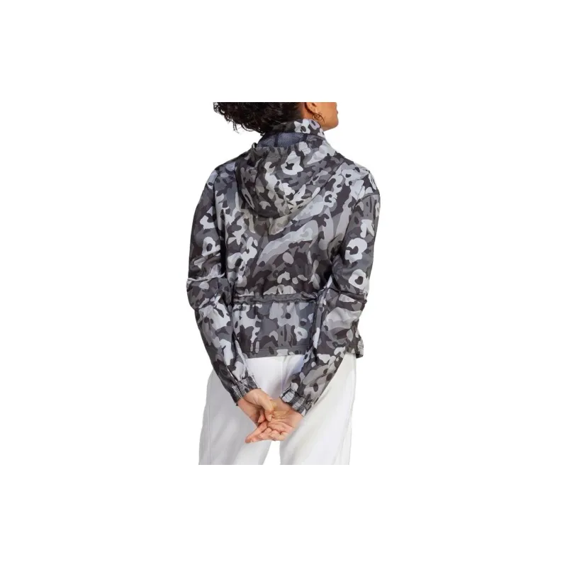 Adidas Windproof Windbreaker Jacket Women's Black-2