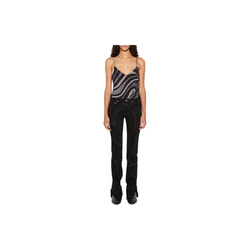 EMILIO PUCCI Marmo print Staight leg Trousers-1