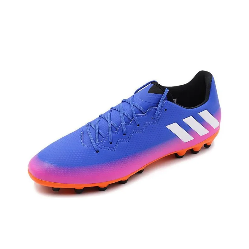 Adidas Messi 16.3 TF Rubber Broken Studs Anti-Slip Wear-Resistant Soccer Shoes Men's Blue-2