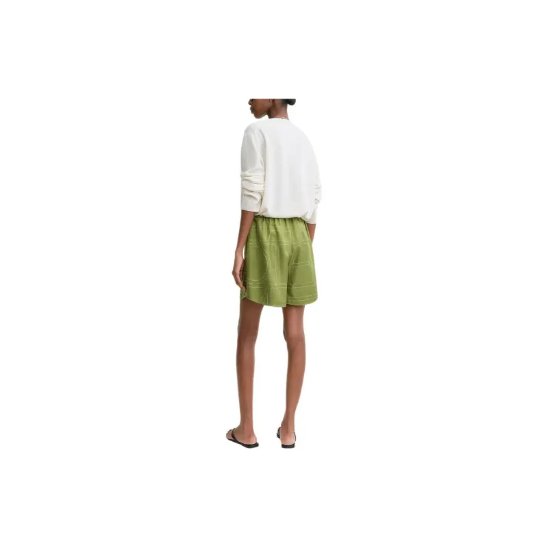 TOTEME Monogram embroidered Shorts-2