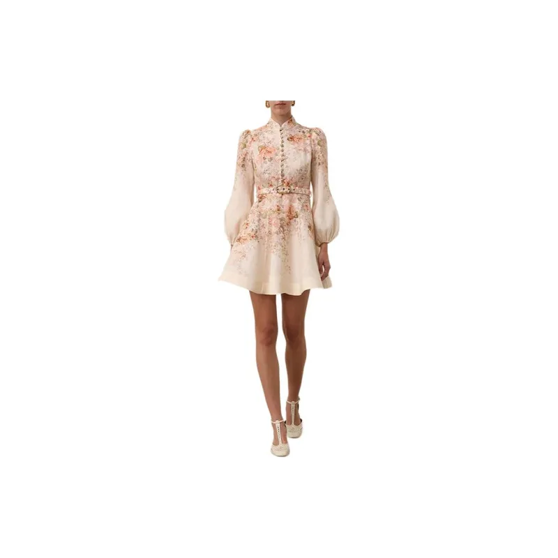 Zimmermann Illustration Buttoned Mini Dress-1