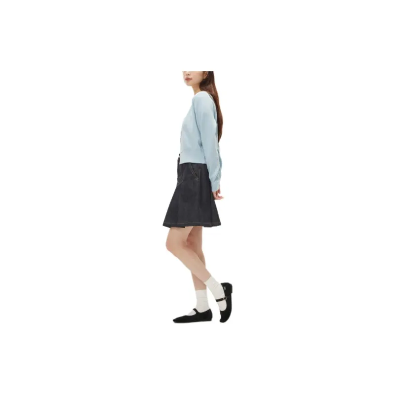 Lee Denim Short Skirts Women's Indigo-5