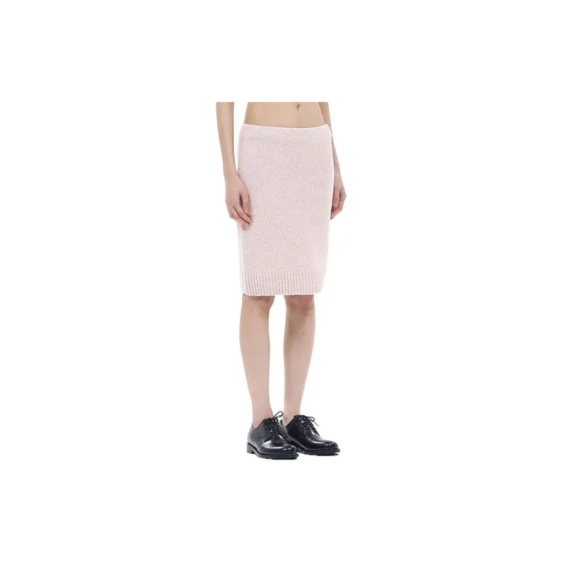 WE11DONE Knit Long Skirts Women's Light Pink-3