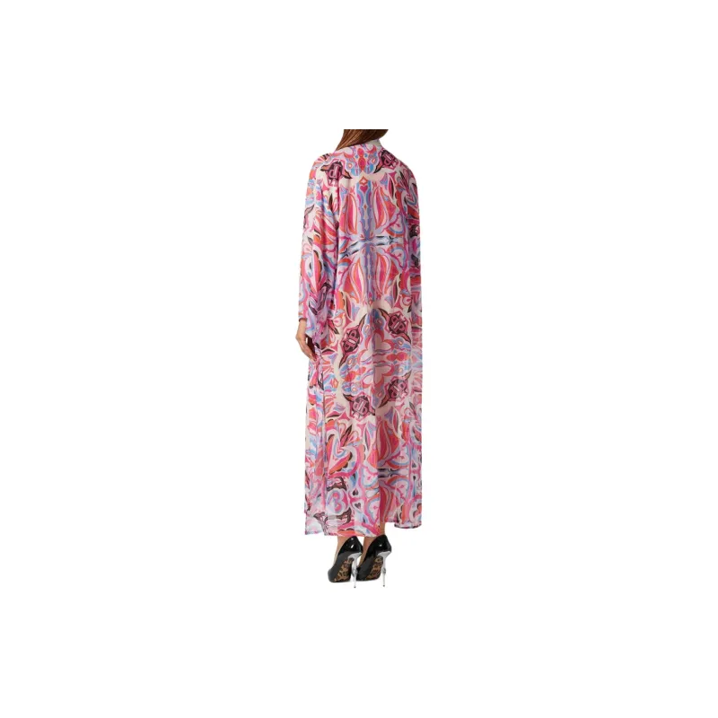 PHILIPP PLEIN Kaleidoscopic print Silk Kaftan-2