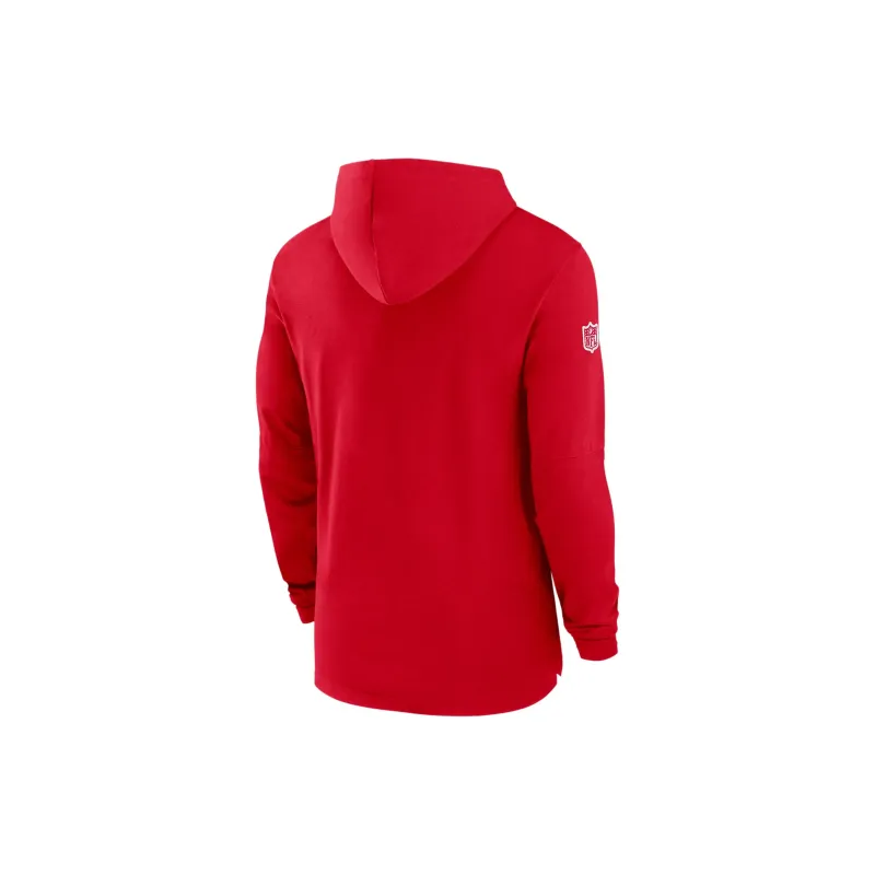 Nike Kansas City Chiefs Sideline Men's Nike Dri FIT Nfl Long Sleeve Hooded Top-1