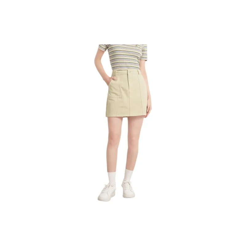 Hush Puppies Denim Short Skirts Women's Honey-1