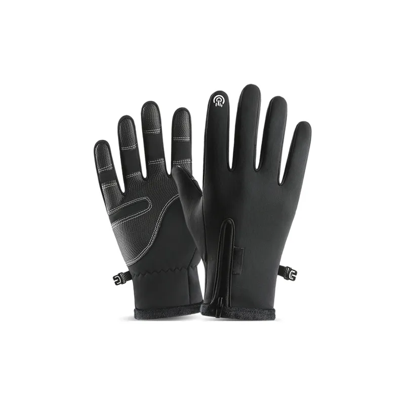 Aito Riding Equipment Cycling Glove Bicycle Unisex PU Black-0