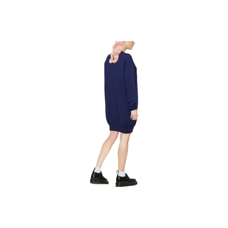 MOSCHINO Long Sleeved Dresses Women's Blue-3