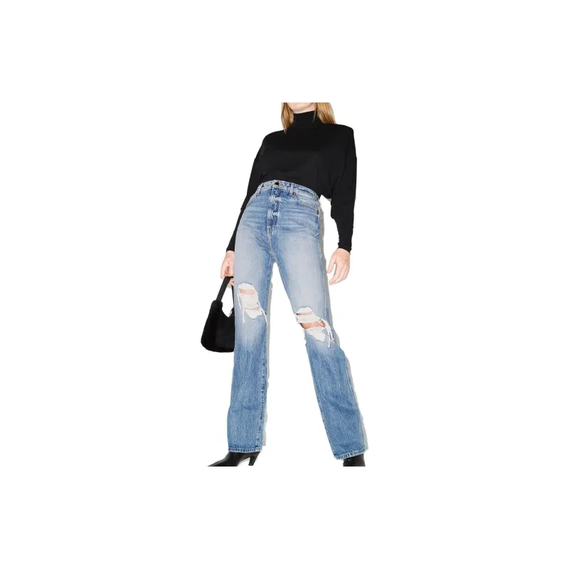 KHAITE Danielle High waisted Distressed Jeans-2