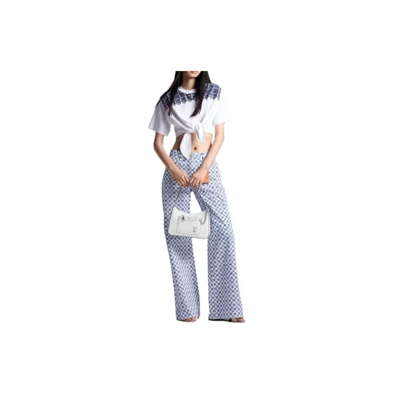 LOUIS VUITTON Blurry Monogram Boot Cut Jeans-2