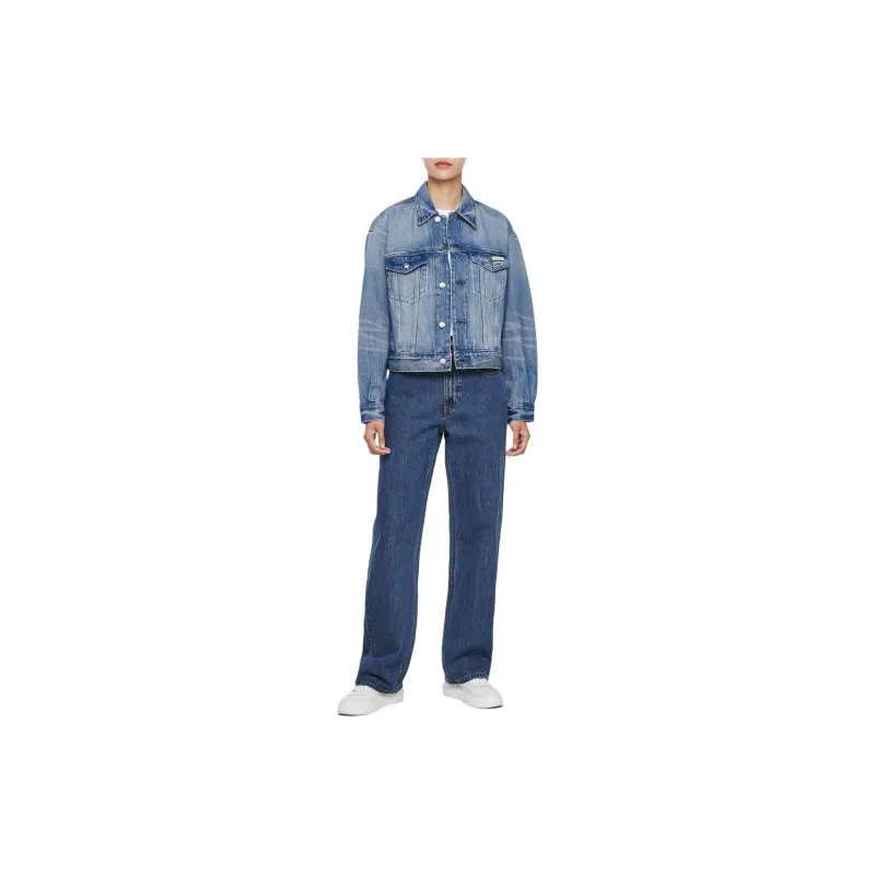 CALVIN KLEIN Denim Jacket Women's Blue-2