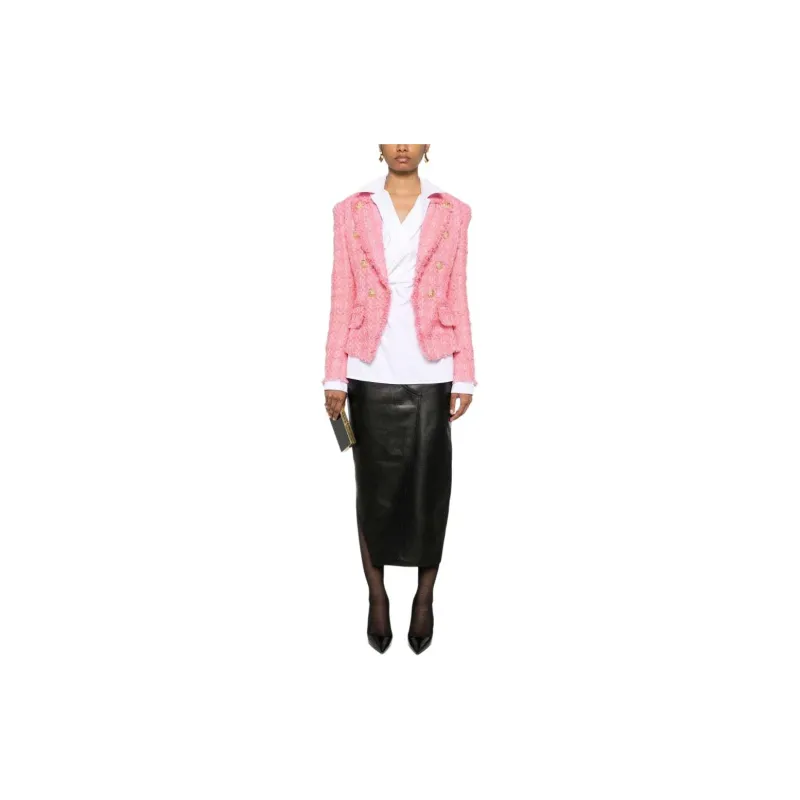 BALMAIN Embossed buttons Tweed Jacket-1
