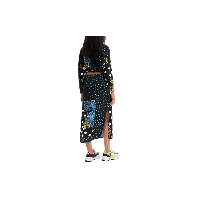 Desigual Long Sleeved Dress Women's Black-2
