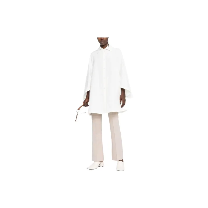 JIL SANDER Long-Sleeved Dresses Women's White-1