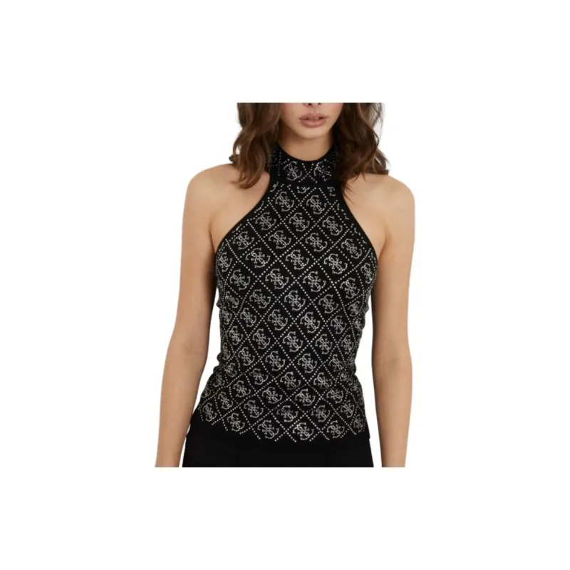 GUESS Tank Tops Women's Black-1