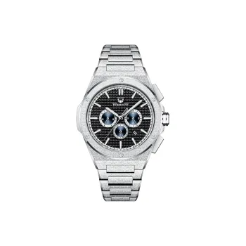 ROERDUM Frost Gold Oak Collection Royal Knight Mechanical Movement Steel Strap Watch Men's Watches Black Dial