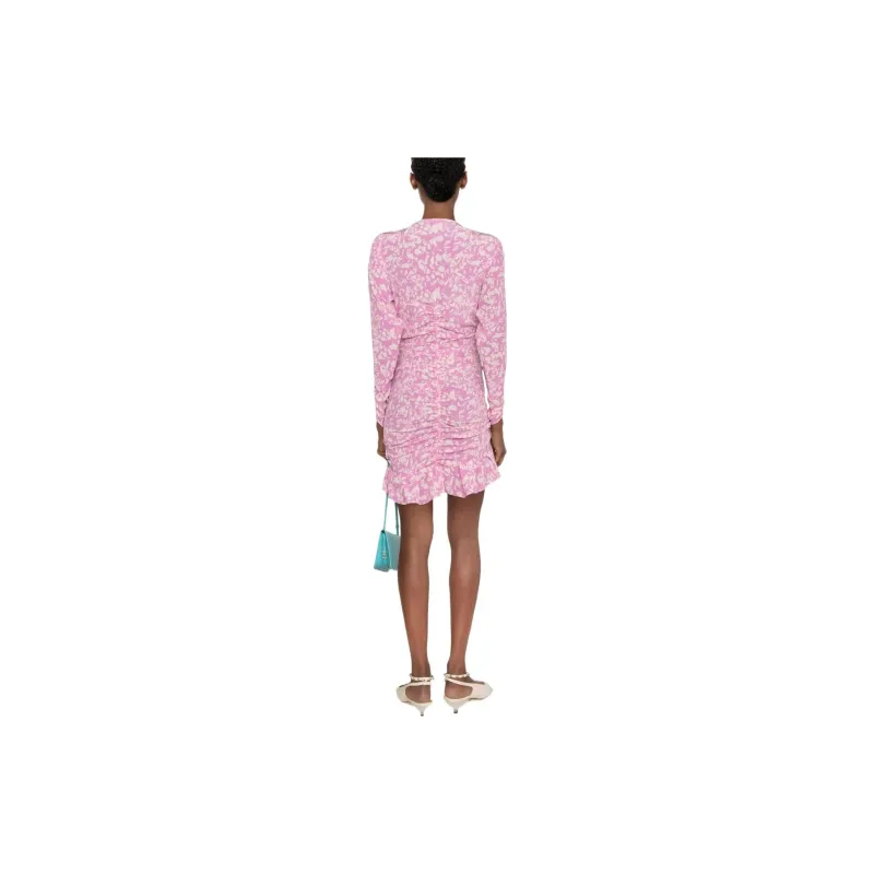 ISABEL MARANT Lara V Neck Long Sleeved Dress-3