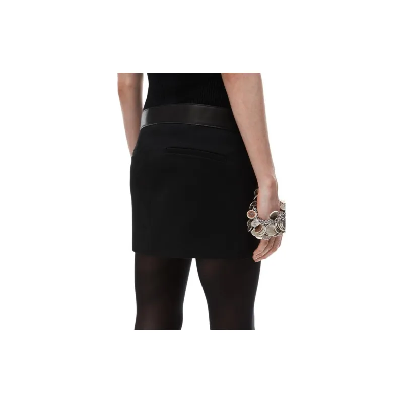 Alexander Wang Leather belt Wool Miniskirt-2
