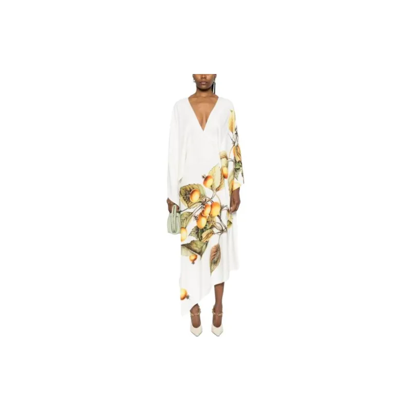 Ferragamo Asymmetric Open Back Midi Dress-3
