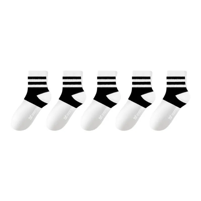 MIIOW Mid Calf Socks Unisex 5 Pack-0