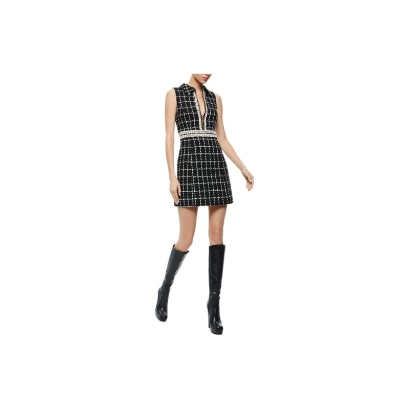 ALICE+OLIVIA Sleeveless Dress Women's Black-2
